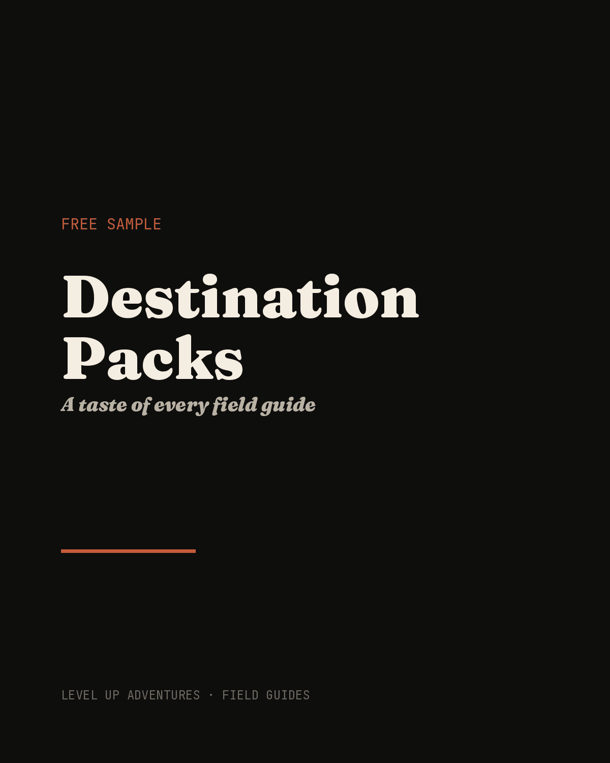 Destination Pack Sampler