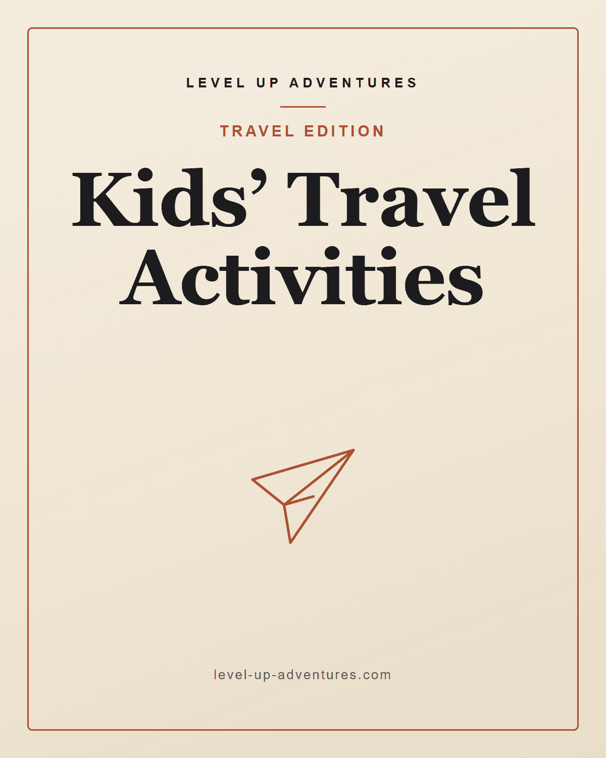 Kids' Travel Activities Pack