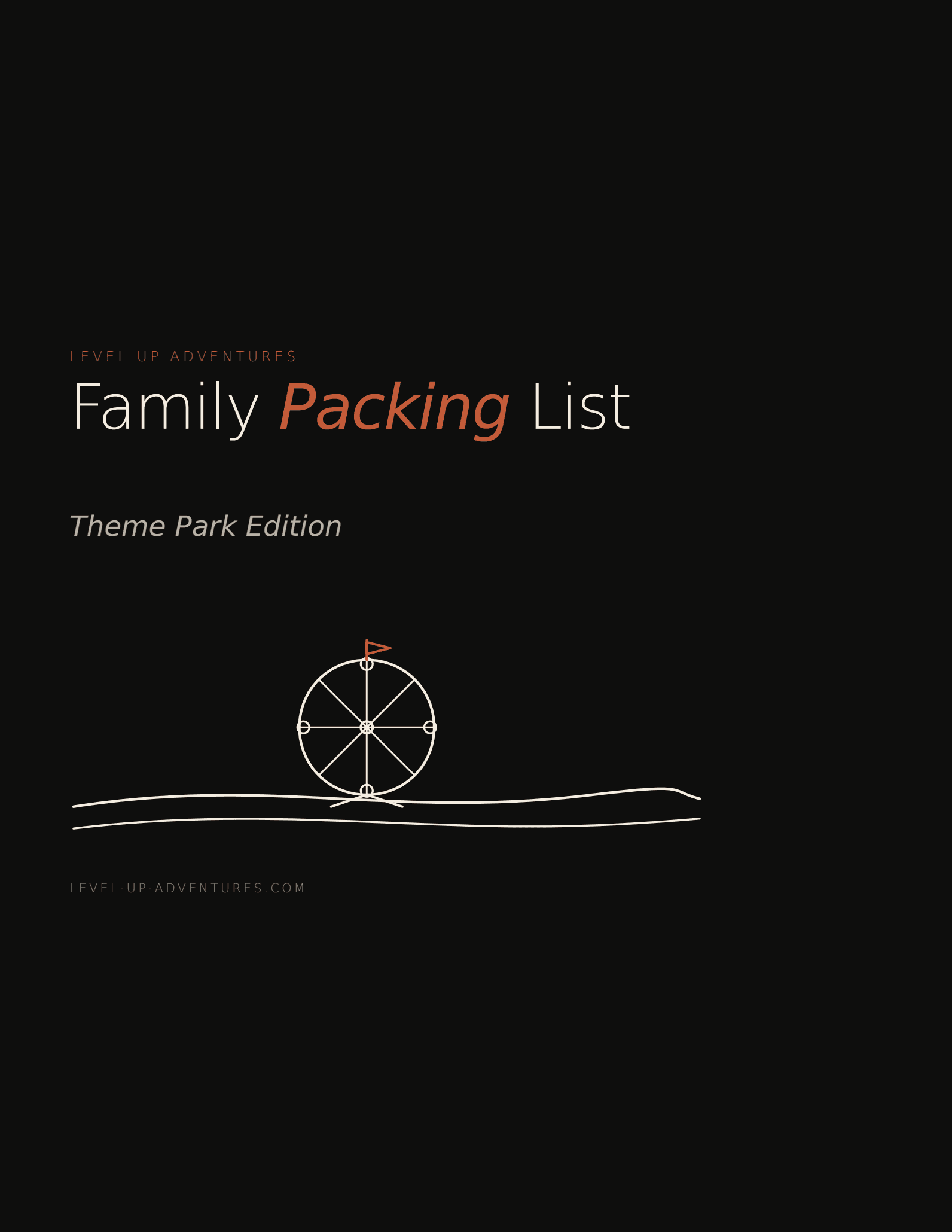 Family Packing List — Theme Park Edition