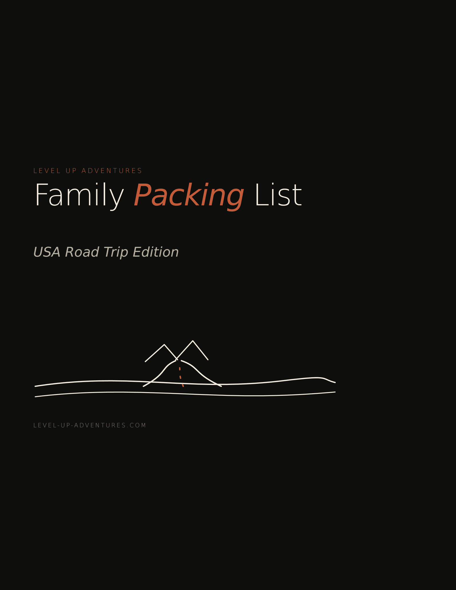 Family Packing List — USA Road Trip Edition