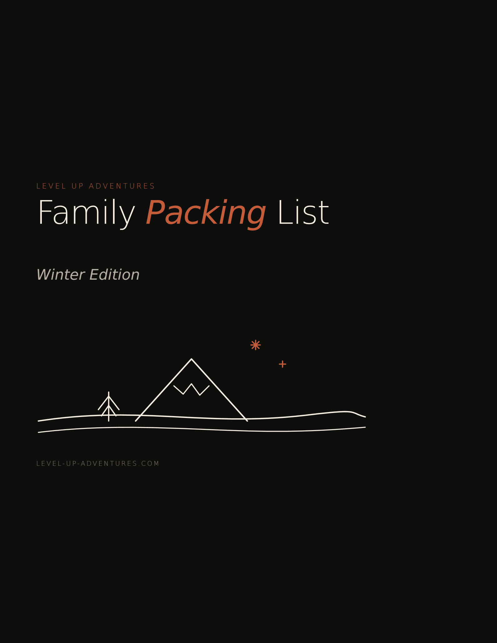 Family Packing List — Winter Edition