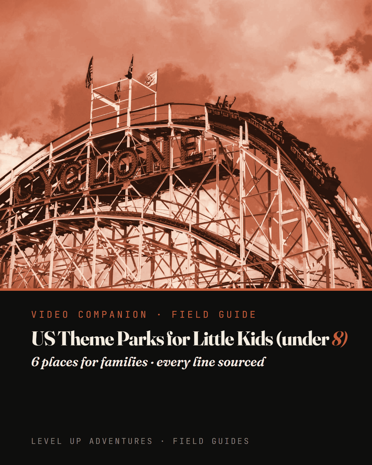 Best US Theme Parks for Little Kids (under 8): printable field guide